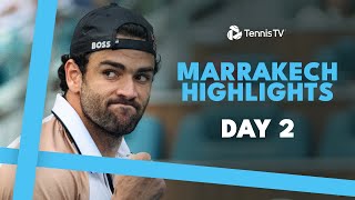 Berrettini Wawrinka amp Goffin All Feature  Marrakech 2024 Day 2 Highlights [upl. by Soinotna]