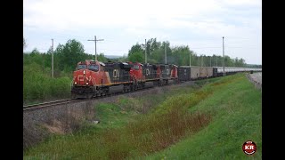 CN 306 Making Good Time West of Grand Falls [upl. by Enelkcaj]