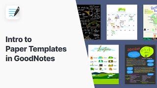 Intro to Paper Templates in GoodNotes [upl. by Acinorrev]