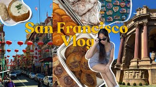 SAN FRANCISCO VLOG chinatown clam chowder palace of fine arts arsicault bakery [upl. by Grantley]