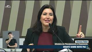 Ministra Simone Tebet participa de audiência no Senado sobre o PAC [upl. by Narayan]