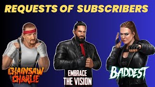 Requests Of 3 Subscribers No Strap Gameplays WWE Champions Game [upl. by Pellegrini]