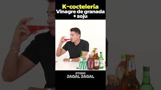 Kcóctel Vinagre de granada  soju ChristianBurgos KPOP mukbang Kcóctel [upl. by Husain]