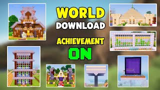 Minecraft 121 survival world download  Download map survival Mcpe 121  Mcpe world download [upl. by Rednasela]