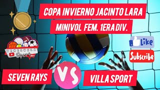 Villa Sport vs Seven Rays Categ Minivol Fem 1era Div Copa Invierno Jacinto Lara 19102024 [upl. by Mundford593]