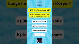 📚 MFA Prüfungsvorbereitung  Prüfungsfrage 23 [upl. by Kcirderfla24]