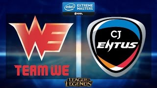 League of Legends  CJ Entus vs Team WE  IEM Katowice 2015  Group B Decider [upl. by Derfniw]