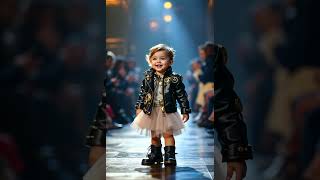 Tiny Trendsetter Steampunk Chic Conquers Milan ai baby cute [upl. by Ketty]