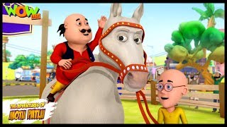 Motu Patlu Cartoons In Hindi  Animated cartoon  Circus ka ghoda  Wow Kidz [upl. by Etyam]