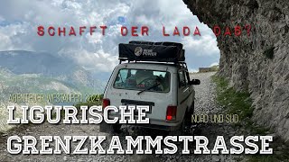 LADA NIVA Offroad Westalpen 2024 komplette ligurische Grenzkammstraße [upl. by Chon]