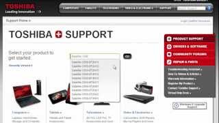 Toshiba HowTo Navigating the NEW Toshiba Support Website [upl. by Egres928]