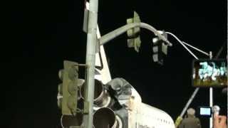 Space shuttle Endeavour crossing I405 bridge on Manchester Blvd Part2 [upl. by Ling]