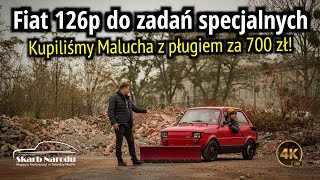 Fiat 126p do zadań specjalnych  Kupiliśmy Malucha z pługiem za 700 zł  Muzeum SKARB NARODU [upl. by Burbank995]