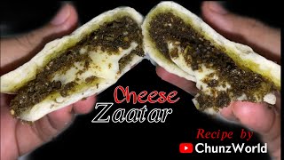 ZAATAR RECIPECHEESE MANAKISH MIDDLE EAST BY CHUNZWORLD [upl. by Anura329]