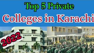 Top 5 Private Colleges of Karachi with Fees and Location 2022 [upl. by Kimmi]