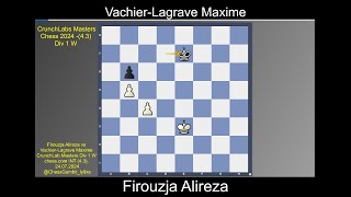 Firouzja Alireza vs VachierLagrave Maxime CrunchLabs Masters 2024 1W 4 3 [upl. by Ahsas752]