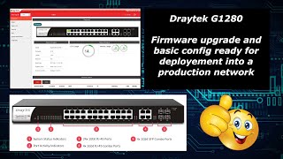 Draytek G1280 firmware upgrade amp basic config [upl. by Nalehp402]