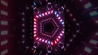 VJ LOOP 03 Polygonal Tunnel Neon 4k vjloopsneon videobackground vjloops videoloop [upl. by Ytsirt]