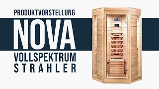 Kleine Infrarotsauna  Nova mit Vollspektrumstrahler Produktvorstellung [upl. by Oribelle]