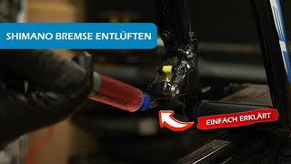 Shimano Bremsen entlüften  einfach und schnell erklärt an einer hydraulischen Scheibenbremse [upl. by Reiter725]