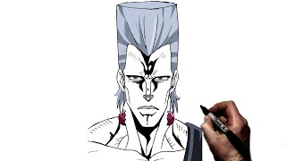 How To Draw Polnareff  Step By Step  JoJos Bizarre Adventure [upl. by Deanna]