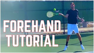 How to Hit a Forehand  Tennis Technique [upl. by Colene326]