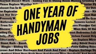 Every Handyman Job From One Client For One Full Year [upl. by Darsey]