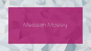 Messiah Mosley  appearance [upl. by Zaslow]