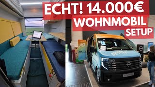 DAS echte 14000 € WOHNMOBIL NAGELNEU MADE IN BERLIN 🔴 Interstar Plugvan Caravan Salon 2024 [upl. by Pihc]