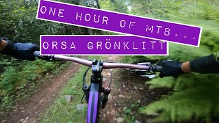 One hour of mtb riding in Orsa Grönklitt Sweden [upl. by Yanal116]