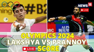 Paris Olympics 2024 Live  HS Prannoy Vs Lakshya Sen Scoreboard Live  Badminton Knockout Match Live [upl. by Strickler714]