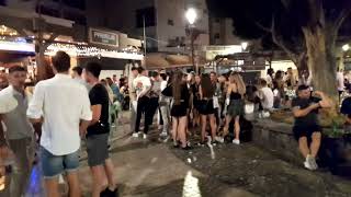 NERJA Spain  Nightlife 120am Plaza Tutti Frutti Square [upl. by Jimmy]