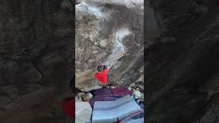 Hardest boulder in the world Nathan Williams working Return of the Sleepwalker V17 Las Vegas USA [upl. by Fontes700]