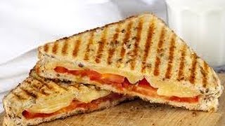 GEORGE FOREMAN GRILLED CHEESE amp BACON SANDWICH [upl. by Ycnaf826]