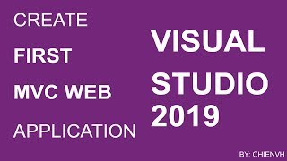 Create First MVC Web Application using Visual Studio 2019 [upl. by Barina]