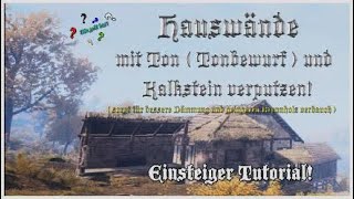 Tutorial Häuser verputzen  wie das Titelbild verspricht [upl. by Esiocnarf555]