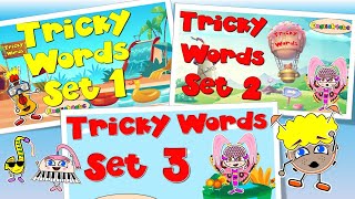 Tricky Words  Sets 1 2 and 3 Phonics Mix [upl. by Mcnalley]