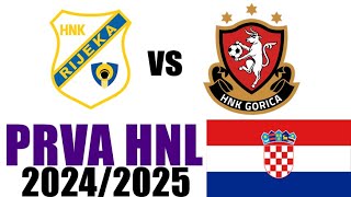 HNK Gorica VS HNK Rijeka 01 Naglasci i Golovi  Prva HNL 202425 [upl. by Nanoc]