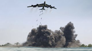 US Warning Boeing B52 Flying Into the Red Sea [upl. by Althea979]