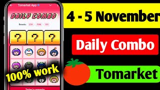 Tomarket Combo Today 5 November  Tomarket Daily Combo Today [upl. by Wilkinson186]