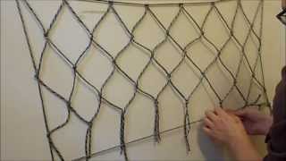 DIY How to make the easiest net using paracord or any other cordage [upl. by Anos210]