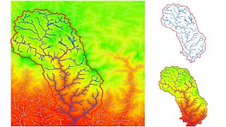 Watershed Delineation in ArcGIS  How to create Drainage Map [upl. by Pastelki]