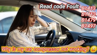 AC Compressor Not Working  B1413  B1412 B1479 Toyota Lexus Ac Not Work [upl. by Arand704]