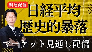 【緊急配信】日経平均暴落！4451円安の歴史的下落を徹底解説 [upl. by Anyotal570]