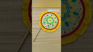 Taalpatar Hatpakha pakha fan decoration tutorial shorts Rajeswaricreativity [upl. by Aillicec]