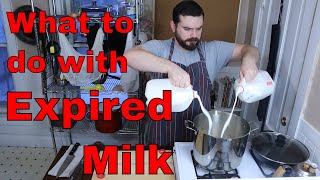 quotEXPIREDquot MILK TURNED INTO FREE FOOD  how to make farmers cheese at home [upl. by Day]