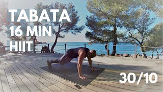 Tabata full body workout 16 min  3010  Interval training motivation music [upl. by Docilla326]