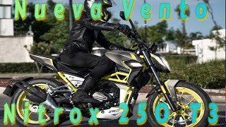 Nueva Vento NITROX 250 T3Angel Moto Emotions [upl. by Ainahs]