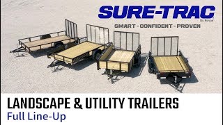 SureTrac Landscape and Utility Trailer Line [upl. by Atsed]