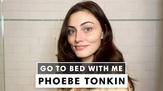 Phoebe Tonkins 13Step Nighttime Skincare Routine  Go To Bed With Me  Harpers BAZAAR [upl. by Anirod617]